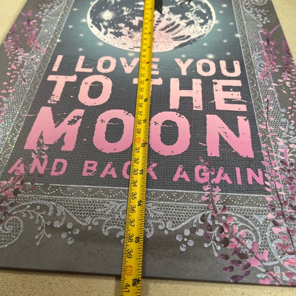 Papaya Pink and Gray Floral Art Print - Picture 4 of 7